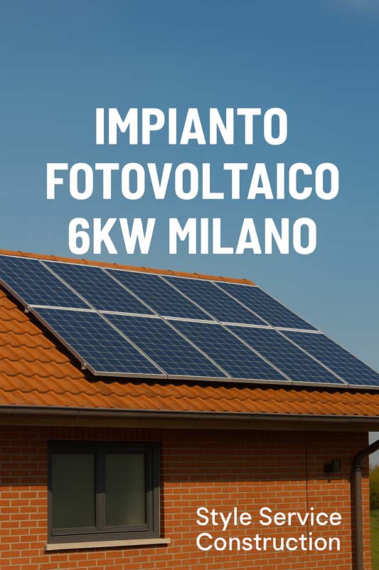 Impianto Fotovoltaico 6kw Milano