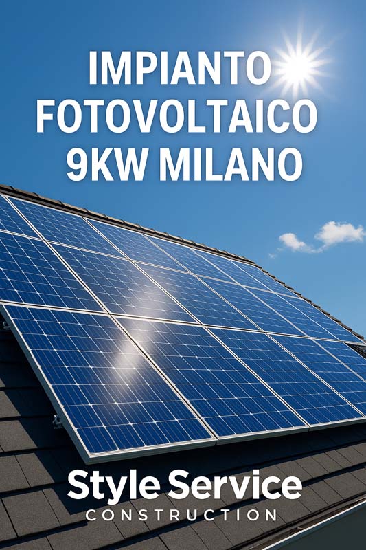 Impianto Fotovoltaico 9kW Milano