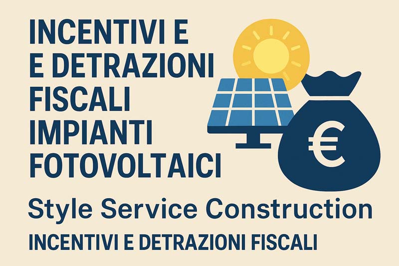 Incentivi e detrazioni fiscali per impianti fotovoltaici